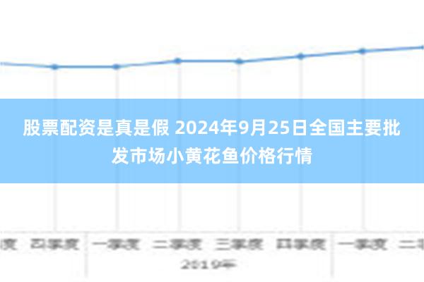 股票配资是真是假 2024年9月25日全国主要批发市场小黄花鱼价格行情