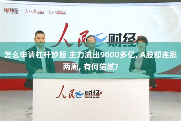 怎么申请杠杆炒股 主力流出9000多亿, A股却连涨两周, 有何猫腻?