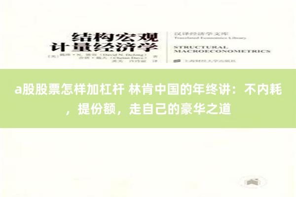 a股股票怎样加杠杆 林肯中国的年终讲：不内耗，提份额，走自己的豪华之道